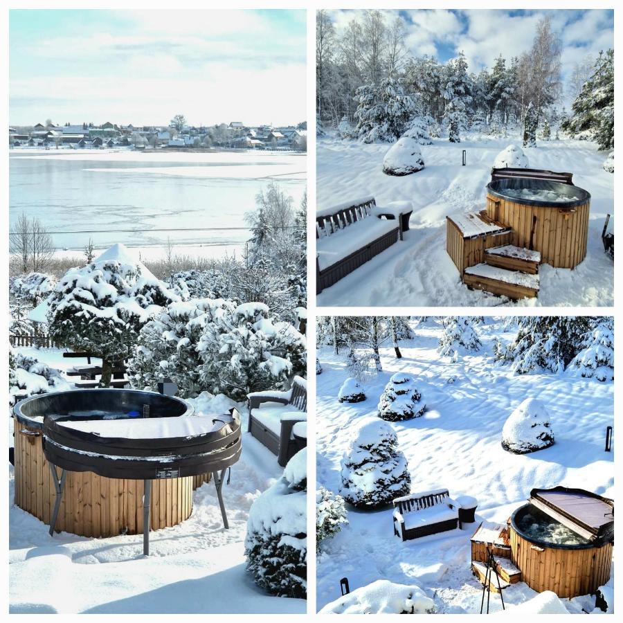 Dom Na Wzgorzu Z Widokiem Na Jezioro Z Balia I Sauna Lipnica  Экстерьер фото